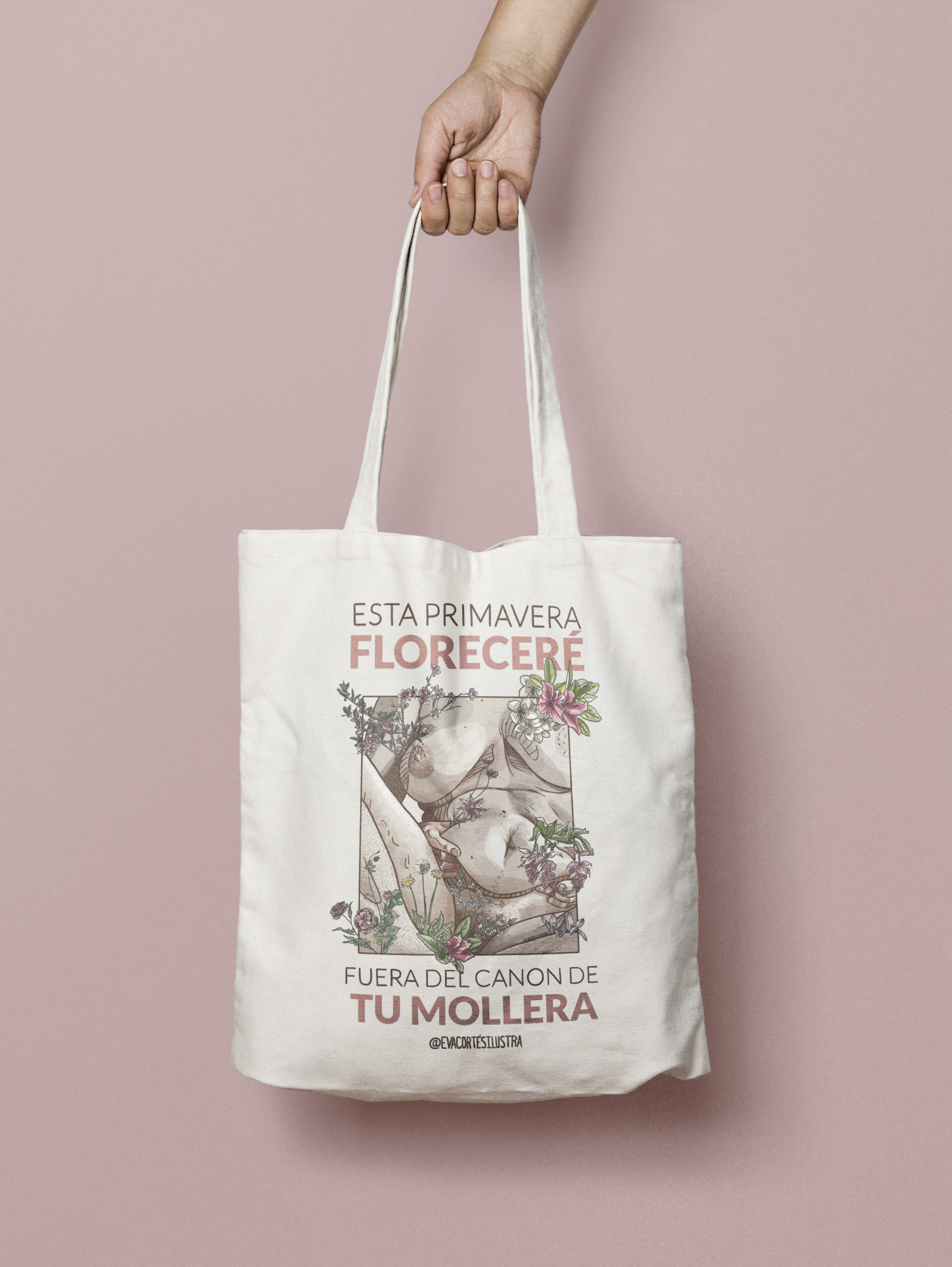 Bolsa ilustración Esta primavera Eva Cortés Ilustra Tote Bag Esta Primavera