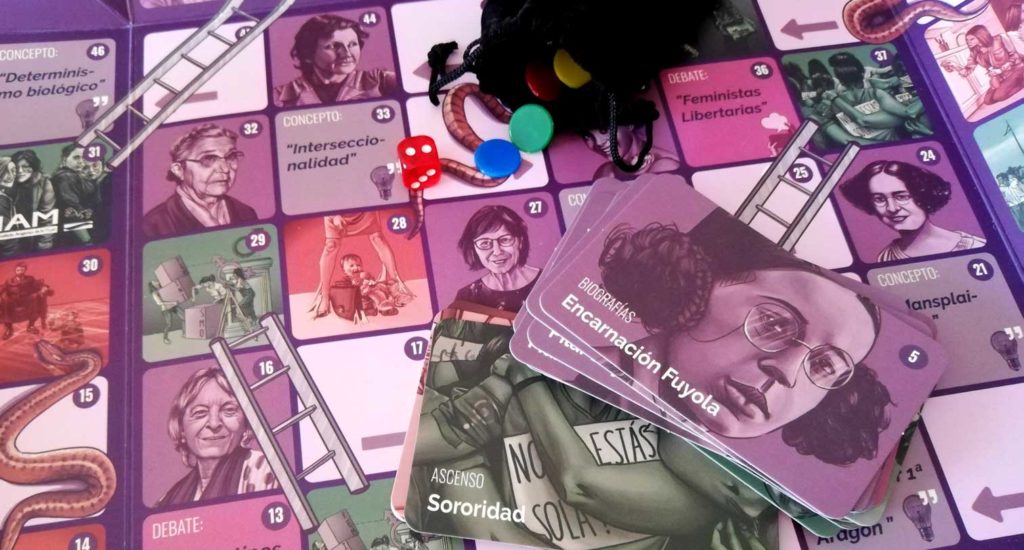 "Escaleras a la Igualdad" el juego feminista