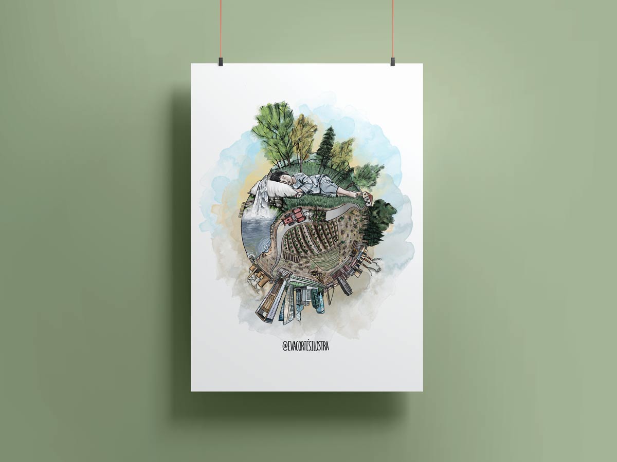 Lámina Planeta sueño