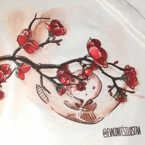 Camiseta pechos con cicatriz / Cerezo